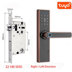 Tuya Smart Home Door Lock Fingerprint Lock Fechadura Eletronica WiFi Smart Lock Cerradura Inteligente Password IC card Unlock