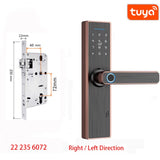 Tuya Smart Home Door Lock Fingerprint Lock Fechadura Eletronica WiFi Smart Lock Cerradura Inteligente Password IC card Unlock