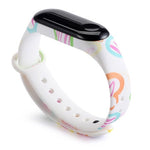 Strap For Xiaomi Mi Band 4 3 5 6 watch band Creative graffiti style Silicone bracelet replacement For XiaoMi band 4 5 Wristband