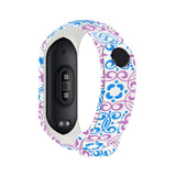 Strap For Xiaomi Mi Band 4 3 5 6 watch band Creative graffiti style Silicone bracelet replacement For XiaoMi band 4 5 Wristband