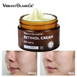 VIBRANT GLAMOR Retinol Creme Facial Antirrugas Melhoria das Linhas Finas Clareamento Branqueamento Aperto Revitalizante Cuidados com a Pele 30g