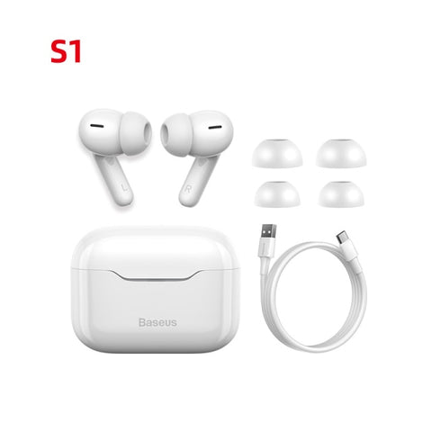 Baseus TWS ANC Wireless Bluetooth 5.1 Earphone S1/S1Pro Active Noise Cancelling Hi-Fi Headphones Touch Control Gaming Earbuds