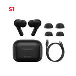 Baseus TWS ANC Wireless Bluetooth 5.1 Earphone S1/S1Pro Active Noise Cancelling Hi-Fi Headphones Touch Control Gaming Earbuds