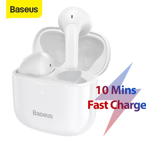 Baseus E3 TWS Wireless Earphone Bluetooth 5.0 Headphone Headset True Wireless Earbuds For iPhone 12 Pro Max Handsfree Ear Buds