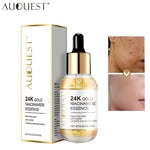 AUQUEST 24k Gold Face Serum Hyaluronic Acid Serum Whitening Moisturizing Anti Wrinkle Cosmetics Firming Skin Care