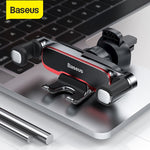 Baseus Gravity Car Phone Holder Metal Auto Air Outlet Mobilephone Stand For 4.7-6.5 Inch Phone Invisibile Car Support