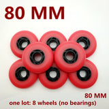 Free shipping roller skate non-flashing wheel skate wheel 72 mm 76 mm 80 mm black wheel