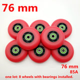 Free shipping roller skate non-flashing wheel skate wheel 72 mm 76 mm 80 mm black wheel