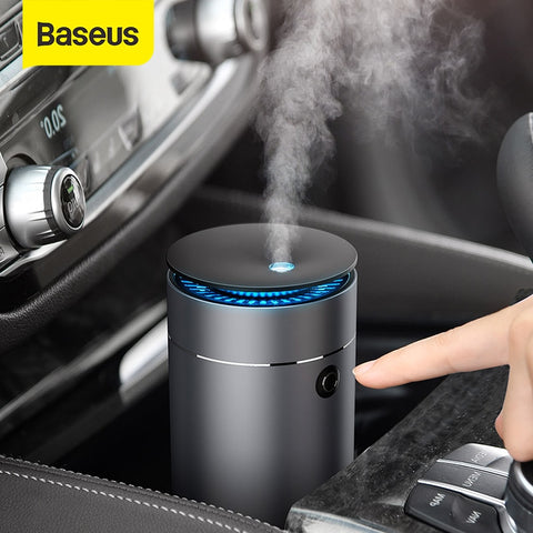 Baseus Car Diffuser Humidifier Auto Air Purifier Aromo Air Freshener with LED Light For Car Essential Oil Aromatherapy Diffuser