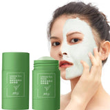 Green Tea Cleansing Mask Purifying Clay Face Care Oil Control Anti-Acne Deep Cleaning Acne Treatment Face mask