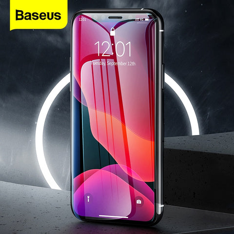 Baseus 2Pcs 0.3mm Screen Protector For iPhone 13 12 11 Pro Xs Max Xr X Full Cover Protective Tempered Glass For iPhone 13Pro Max