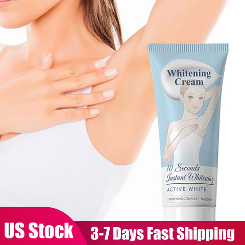 Creme branqueador de axilas feminino Creme branqueador de axilas Pernas Joelhos Partes íntimas Corpo Branco Nutritivo Branqueamento Cuidados com a pele