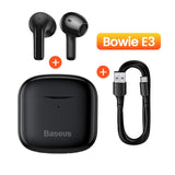 Baseus E3 TWS Wireless Earphone Bluetooth 5.0 Headphone Headset True Wireless Earbuds For iPhone 12 Pro Max Handsfree Ear Buds