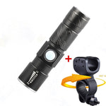 3 in1 8000 Lumen Bike Bicycle Light Set USB rechargeable LED Waterproof Super Bright Zoom Headlight Rear light  MTB Bike Light