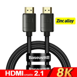 Baseus HDMI-Compatible Cable for Xiaomi Mi Box 48Gbps Digital for PS5 PS4 8K 2.1 4K 2.0 HDMI-Compatible Splitter 8K/60Hz Cables