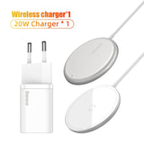 Baseus Magnetic Wireless Charger For iPhone 13 12 Series Phone Charger Magnet Induction Charger For iPhone Wireless Charging Pad