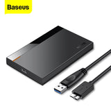 Baseus HDD Case 2.5 SATA to USB 3.0 Type C 3.1 Adapter HDD Enclosure External Hard Disk Case 6TB HD Hard Drive SSD HDD Box Caddy