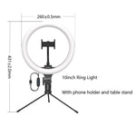 Baseus Novelty Lights LED Selfie Ring Light 12inch Floor Stand With Phone Holder&Tripod For Youtube Makeup Video Live Studio