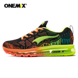 ONEMIX Men Air Cushion Running Shoes Breathable Knit Athletic Comfortable Trainers Light Outdoor Sport Mesh Shoe Sneakers