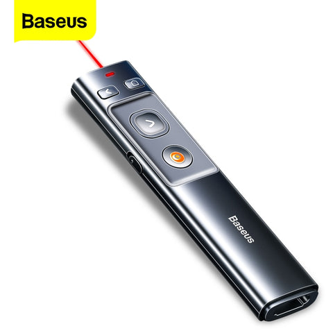 Baseus Wireless Presenter Remote Controller Red Laser Pen USB Control Pen For Mac Win 10 8 7 XP Projector PowerPoint PPT Slide