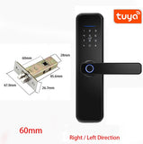 Tuya Fingerprint Lock Smart Door Lock Cerradura Inteligente Smart Lock Fechadura Eletronica Lock SecurityPassword IC card unlock