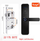 Tuya Fingerprint Lock Smart Door Lock Cerradura Inteligente Smart Lock Fechadura Eletronica Lock SecurityPassword IC card unlock