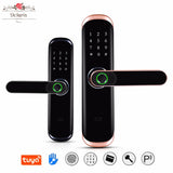 New B1 Bedroom Room Tuya Smart Home Door Lock Fingerprint Locks Apartment Cerradura Inteligente APP Remotely Fechadura Digital