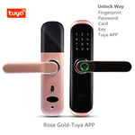 New B1 Bedroom Room Tuya Smart Home Door Lock Fingerprint Locks Apartment Cerradura Inteligente APP Remotely Fechadura Digital