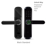 New B1 Bedroom Room Tuya Smart Home Door Lock Fingerprint Locks Apartment Cerradura Inteligente APP Remotely Fechadura Digital