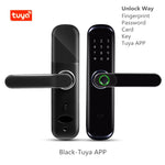 New B1 Bedroom Room Tuya Smart Home Door Lock Fingerprint Locks Apartment Cerradura Inteligente APP Remotely Fechadura Digital