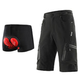 Calças de ciclismo esportivas ao ar livre masculinas ARSUXEO Calças de BTT Downhill Shorts para bicicleta de montanha resistente à água Fit solto 1202