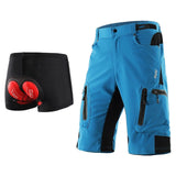 Calças de ciclismo esportivas ao ar livre masculinas ARSUXEO Calças de BTT Downhill Shorts para bicicleta de montanha resistente à água Fit solto 1202